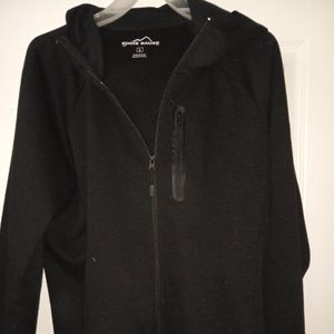 Mens black Eddie Bauer full zip sweatshirt